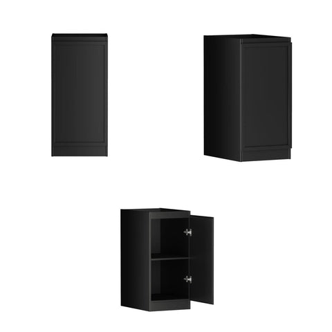 Hampshire Black Laundry Set 1715x600x2100 (Set A)