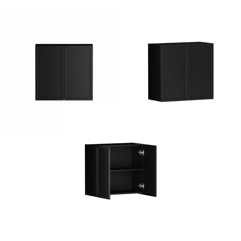 Hampshire Black Laundry Set 1305x600x2100 (Set A)