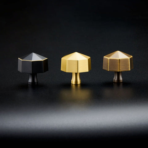 Ronald Solid Brass Knob | Black