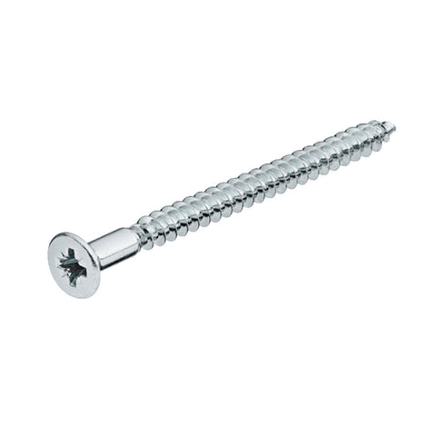 Hospa Pozidrive Countersunk Screws Version: With Central Hole for cap fixing Material: Steel Finish: Galvanised Type of head: Countersunk with central hole Drive: Cross recess PZ Thread: Partially threaded Thread Ø: 4.5 mm Head Ø H: 9.0 mm Head thickness