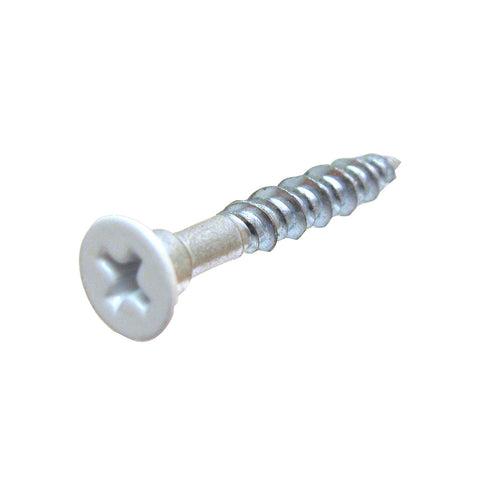 HI-LO Funnel Head Screws | POZI Recess Material: Steel Finish: Galvanised with white coated head Type of head: Funnel Drive: PZ 2 Thread: Ø4.2 mm (HI-LO Thread) Gauge: 8 G Length L: 32 mm Packing: Orga-Box:500 pieces(65 mm Screws come in a box of 200 piec