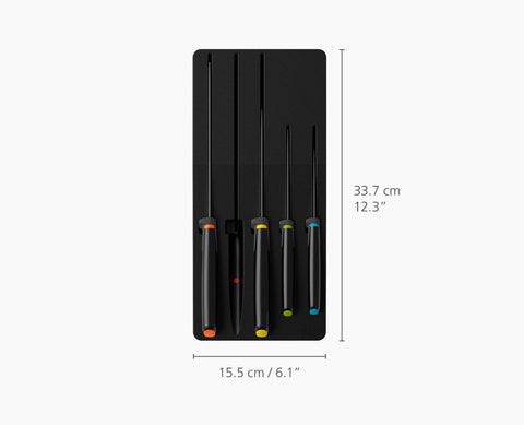 10-piece Multicolour In-drawer Knife & Utensil Set