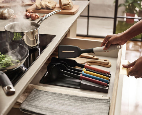 10-piece Multicolour In-drawer Knife & Utensil Set