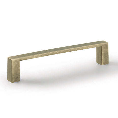 Furniture Handle H1735 Material: Zinc-alloy Finish: Chrome plated polishedNickel plated brushedBrass plated antiqueUsed look brushed Hole centres: 128 mm160 mm Dimensions: 139 x 28 mm171 x 28 mm Note: Please order screws separately:022.35.225: 22mm Screws