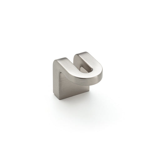 Furniture Knobs H2165 Material: Zinc alloy Finish: Black MattNickel BrushedChrome Polished Dimensions: 35 x 29 mm Note: Please order screws separately:022.35.225: 22mm Screws for use with all Häfele handles where panel thickness is 16 - 18mm022.35.387: 38