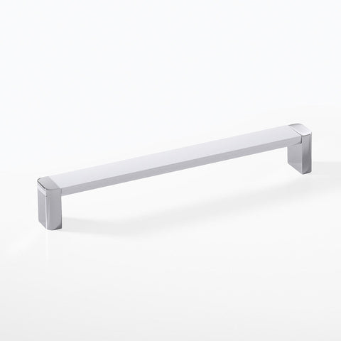 Furniture Handle H1365 Finish: White, Nickel plated brushedBlack, Nickel plated brushed Hole centres: 192 mm Dimensions: 202 x 30 mm Note: Please order screws separately:022.35.225: 22mm Screws for use with all Häfele handles where panel thickness is 16 -
