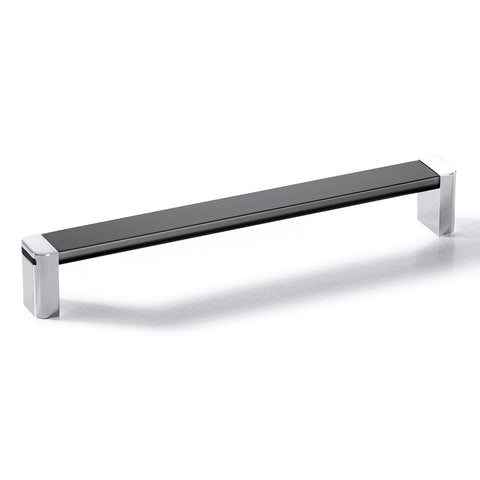 Furniture Handle H1365 Finish: White, Nickel plated brushedBlack, Nickel plated brushed Hole centres: 192 mm Dimensions: 202 x 30 mm Note: Please order screws separately:022.35.225: 22mm Screws for use with all Häfele handles where panel thickness is 16 -