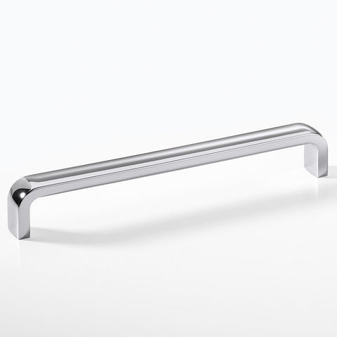 Furniture Handle H1395 Finish: Chrome plated polishedNickel plated brushed Hole centres: 192 mm Dimensions: 201 x 32 mm Note: Please order screws separately:022.35.225: 22mm Screws for use with all Häfele handles where panel thickness is 16 - 18mm022.35.3