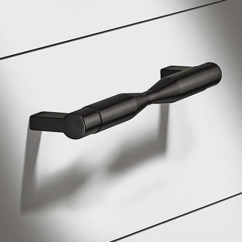 Furniture Handle H1925 Finish: Brass Brushed PlatedAntique Brass PlatedBlack Matt Hole centres: 160 mm Dimensions: 176 x 36 mm Note: Please order screws separately:022.35.225: 22mm Screws for use with all Häfele handles where panel thickness is 16 - 18mm0