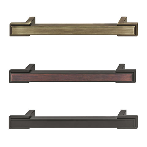 Furniture Handle H1930 Material: Zinc alloy Finish: Antique Brass ColouredOil Rubbed Bronze ColouredBlack Matt Hole centres: 160 mm Dimensions: 220 x 30 mm Note: Please order screws separately:022.35.225: 22mm Screws for use with all Häfele handles where