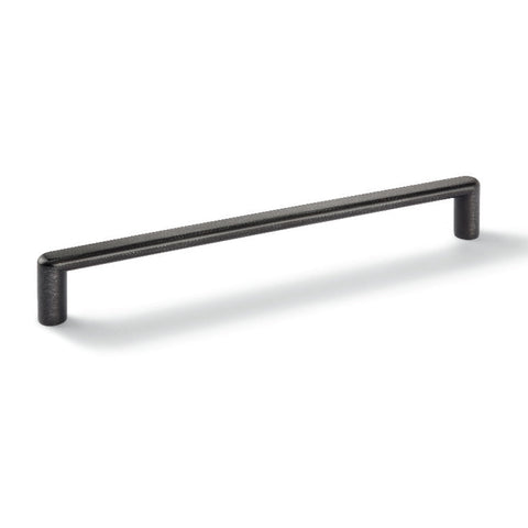 Furniture Handle H1950 Material: Zinc alloy Finish: Brushed Black, Used LookNickel Brushed, PlatedBlack MattSilver Coloured Hole centres: 96 mm128 mm160 mm192 mm Dimensions: 108 x 26 mm140 x 26 mm172 x 26 mm204 x 26 mm Note: Please order screws separately