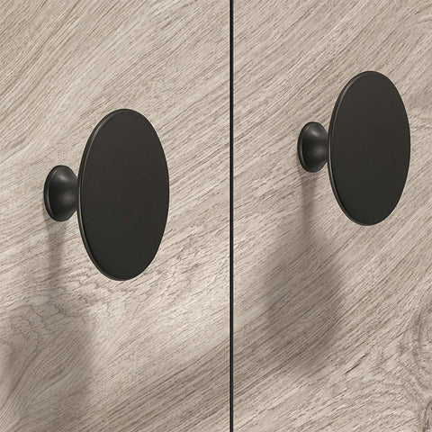 Furniture Knob H1960 Material: Zinc alloy Finish: Chrome PolishedBlack MattBrass Brushed Hole centres: Ø 20 mm Dimensions: 60 x 28 mm Note: Please order screws separately:022.35.225: 22mm Screws for use with all Häfele handles where panel thickness is 16