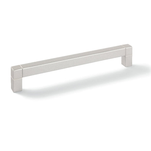 Furniture Handle H1935 Material: Zinc alloy Finish: Nickel BrushedBlack AnodisedGrey AnodisedBlack Matt Rough Finish Hole centres: 128 mm160 mm192 mm Dimensions: 142 x 34 mm174 x 34 mm206 x 34 mm Note: Please order screws separately:022.35.225: 22mm Screw