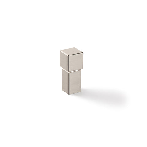 Furniture Knob H1940 | Four Finishes Material: Zinc alloy Finish: Nickel BrushedGrey AnodisedBlack Matt Rough Finish Hole centres: Ø 12 mm Dimensions: 14 x 34 mm Note: Please order screws separately:022.35.225: 22mm Screws for use with all Häfele handles