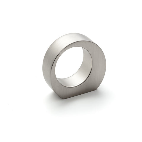 Furniture Knobs H2150 Material: Zinc alloy Finish: Nickel BrushedGold Brushed Dimensions: 56 x 50 mm Note: Please order screws separately:022.35.225: 22mm Screws for use with all Häfele handles where panel thickness is 16 - 18mm022.35.387: 38mm Screws for