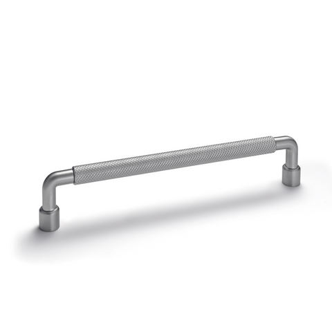 H2305 Textured Cabinetry Handle, 4 sizes, 3 x colours Finish: Matt black Nickel plated, brushed Gold coloured, brushed Hole Centre's: 96mm 128mm 192mm Dimensions: 108 x 32 mm 140 x 32 mm 172 x 32 mm 204 x 32 mm Note: Please order screws separately:022.35.