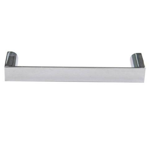 Furniture Handle Studio Finish: Chrome plated polishedChrome plated mattStainless steel coloured Hole centres: 96 mm128 mm160 mm224 mm288 mm392 mm Dimensions 104 x 27 mm134 x 27 mm168 x 27 mm232 x 27 mm296 x 27 mm406 x 27 mm Note: Please order screws sepa