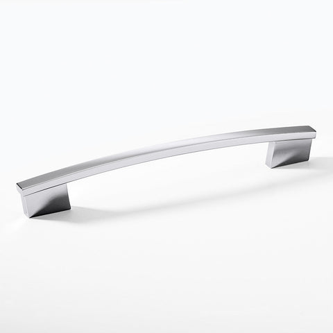 Furniture Handle H1345 Finish: Chrome plated polishedNickel plated brushedWhite mattBlack matt Hole centres: 160/192 mm Dimensions: 215 x 30 mm Note: Please order screws separately:022.35.225: 22mm Screws for use with all Häfele handles where panel thickn