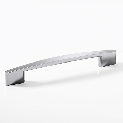 Furniture Handle H1350 Finish: Chrome plated polishedNickel plated brushedBlack matt Hole centres: 128/160 mm192/224 mm Dimensions: 180 x 26 mm244 x 26 mm Note: Please order screws separately:022.35.225: 22mm Screws for use with all Häfele handles where p