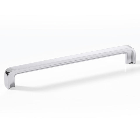 Furniture Handle H1385 Finish: Chrome plated polishedNickel plated brushed Hole centres: 128 mm160 mm192 mm Dimensions: 146 x 28 mm178 x 28 mm210 x 28 mm Note: Please order screws separately:022.35.225: 22mm Screws for use with all Häfele handles where pa