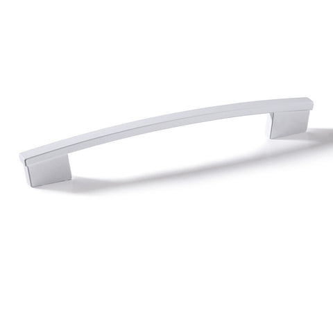 Furniture Handle H1345 Finish: Chrome plated polishedNickel plated brushedWhite mattBlack matt Hole centres: 160/192 mm Dimensions: 215 x 30 mm Note: Please order screws separately:022.35.225: 22mm Screws for use with all Häfele handles where panel thickn