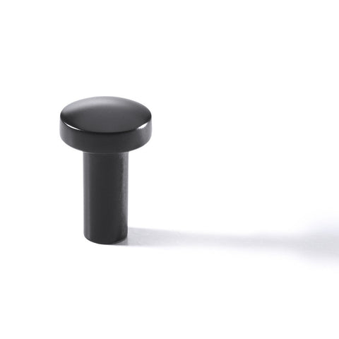 Furniture Handle H1340 Material: Zinc-alloy Finish: Chrome plated polishedNickel plated brushedWhite mattBlack mattIron coloured used look Diameter: 20 mm Height: 31 mm Note: Please order screws separately:022.35.225: 22mm Screws for use with all Häfele h