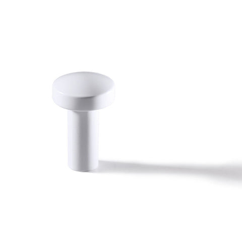 Furniture Handle H1340 Material: Zinc-alloy Finish: Chrome plated polishedNickel plated brushedWhite mattBlack mattIron coloured used look Diameter: 20 mm Height: 31 mm Note: Please order screws separately:022.35.225: 22mm Screws for use with all Häfele h