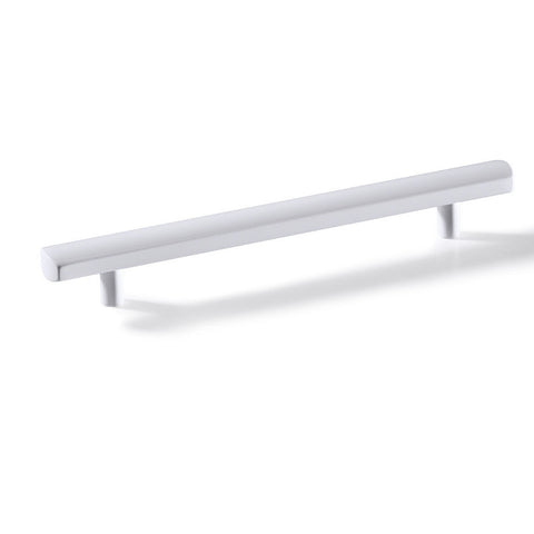 Furniture Handle H1335 Finish: Chrome plated polishedNickel plated brushedWhite mattBlack matt Hole centres: 160 mm Dimensions: 220 x 30 mm Note: Please order screws separately:022.35.225: 22mm Screws for use with all Häfele handles where panel thickness