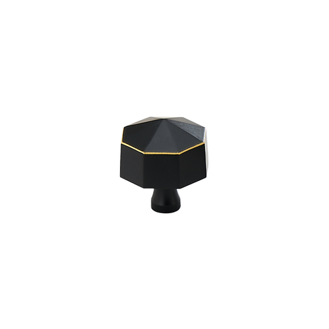 Ronald Solid Brass Knob | Black