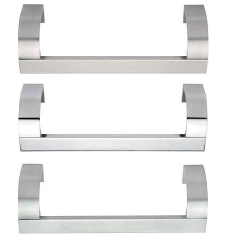 Aluminium Furniture Handle Material: Aluminium Finish: Chrome plated, polishedChrome plated, mattNickel plated, brushed Hole centres: 160 mm320 mm Dimensions (A x B x D): 180 x 48 x 49 mm340 x 48 x 49 mm Note: Please order screws separately:022.35.225: 22