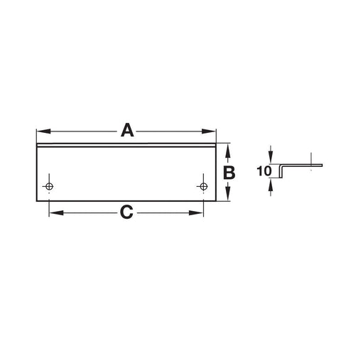 Furniture Handle Studio Finish: Matt brushed Hole centres: 60 mm85 mm Dimensions: 75 x 36 mm100 x 34 mm Note: Please order screws separately:022.35.225: 22mm Screws for use with all Häfele handles where panel thickness is 16 - 18mm022.35.387: 38mm Screws