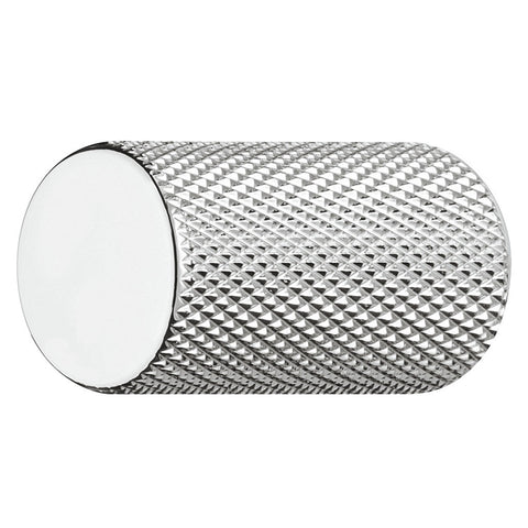 Studio Furniture Knob | 4 Finishes Material: Aluminium Finish: Chrome-plated, polishedNickel-plated, brushedBrass, brushedBlack, matt Dimensions: Ø 17 x 28 mm Note: Please order screws separately:022.35.225: 22mm Screws for use with all Häfele handles whe