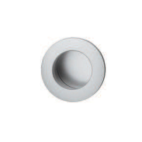 Flush Handle Studio Finish: Silver coloured anodised Mounting: For glue fixing Dimensions: Ø40 x 10 mm Note: Please order screws separately:022.35.225: 22mm Screws for use with all Häfele handles where panel thickness is 16 - 18mm022.35.387: 38mm Screws f