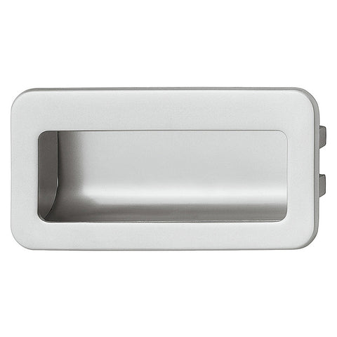 Flush Handle Urban Finish: Chrome plated mattNickel plated matt Hole centres: 96 mm Dimensions: 110 x 56 mm Note: Please order screws separately:022.35.225: 22mm Screws for use with all Häfele handles where panel thickness is 16 - 18mm022.35.387: 38mm Scr