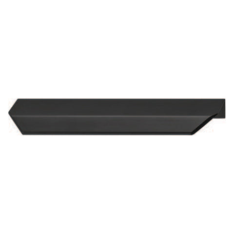 Studio Furniture Handle | 4 Finishes Material: Aluminium Finish: Silver coloured, anodisedStainless steel coloured, anodisedBrass coloured, brushedBlack, matt Hole Centres: 64 mm128 mm256 mm Dimensions: 100 x 44 mm200 x 44 mm350 x 44 mm Note: Please order