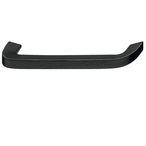Timber Furniture Handle in Ash Black Stained or Oak Natural Lacquered, 38 height Material: AshOak Finish: Black StainedNatural Lacquered Hole Centres: 160 mm192 mm224 mm Dimensions: 176 x 38 mm208 x 38 mm240 x 38 mm Note: Please order screws separately:02