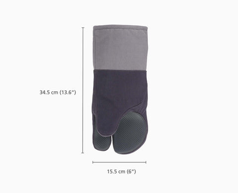 Pinch™ Easy-grip Set of 2 Grey Oven Gloves