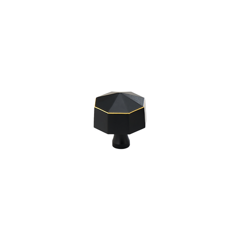 Ronald Solid Brass Knob | Black