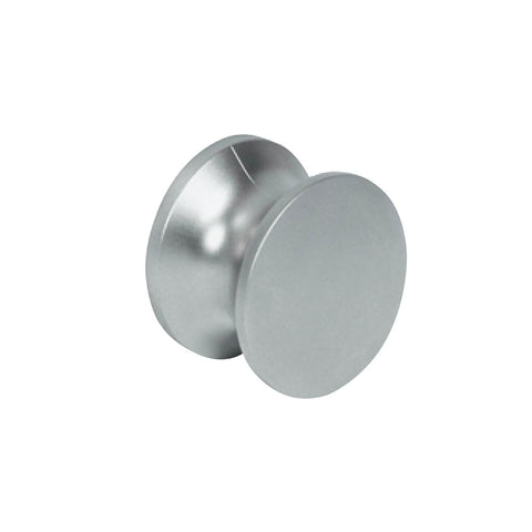 Push Button Area of application: For push-lock espagnolette locks or rim locks Material: Plastic Finish/Colour: Matt nickel plated Panel thickness: 13-19 mm Installation: For screw fixing Hafele
