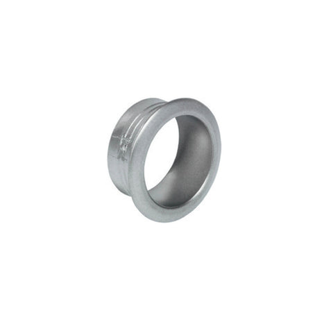 Rosette for 19 mm Panels Area of application: For push-lock espagnolette locks or rim locks Material: Plastic Finish/Colour: Matt nickel plated Panel thickness: 19 mm Installation: For press fitting Hafele