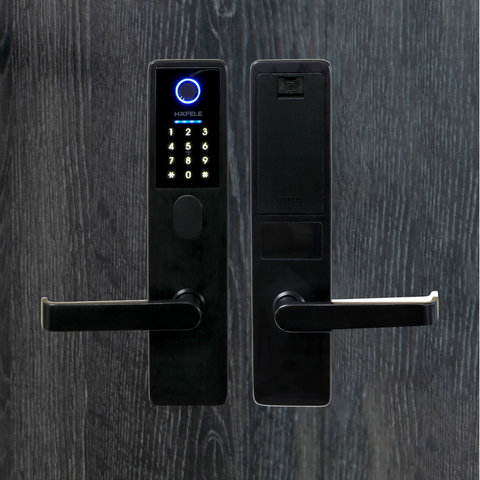 Genesis DL8800, Keyless Digital Entrance Smart Lock 5 in 1. Features: Easy User Guide Videos Multiple access modes: 1. Touchscreen with pin code 2. RFID key card and tag 3. Fingerprint biometrics 4. Mobile App stores up to 300 codes: - 9 x administrator I