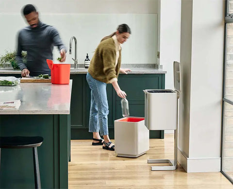 Totem Max 60L Stone Waste & Recycling Bin Starter Set
