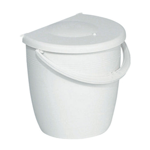 Lunar Single waste bin, 11 litres Material: Plastic Finish: White For carcase width: 400 mm Mounting: Screw fixing to cupboard door with drawstring to side panel Support: User Manual/Installation Instructions Hafele