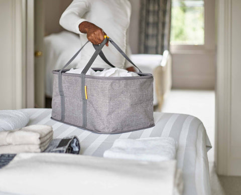 Hold-All™ Grey Collapsible 35L Laundry Basket