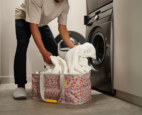 Hold-All™ Peach Collapsible 35L Laundry Basket