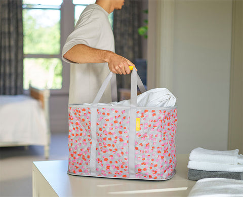 Hold-All™ Max Peach Collapsible 55L Laundry Basket