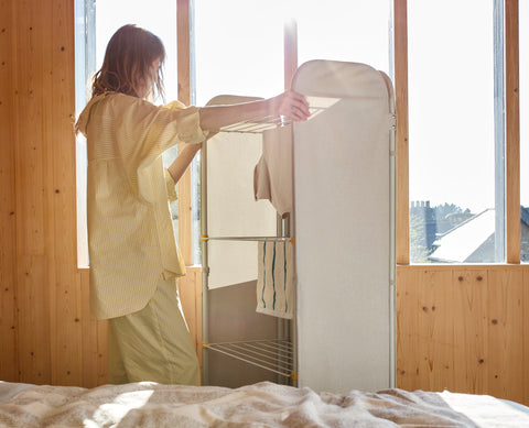 Eclipse™ 3-tier Ecru Clothes Airer with Screen