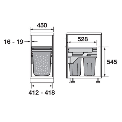Hailo Laundry Carrier 45