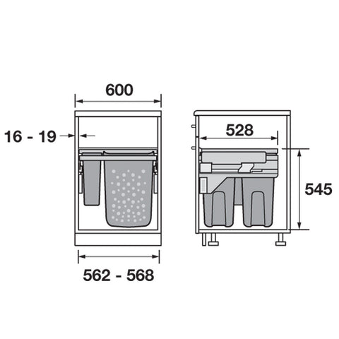 Hailo Laundry Carrier 60