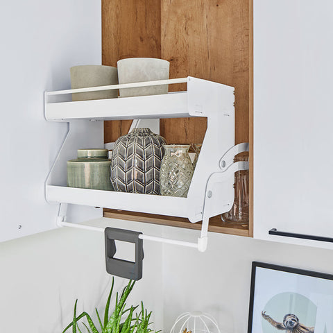 Kessebohmer Overhead Clever Storage iMove Double Tray in White